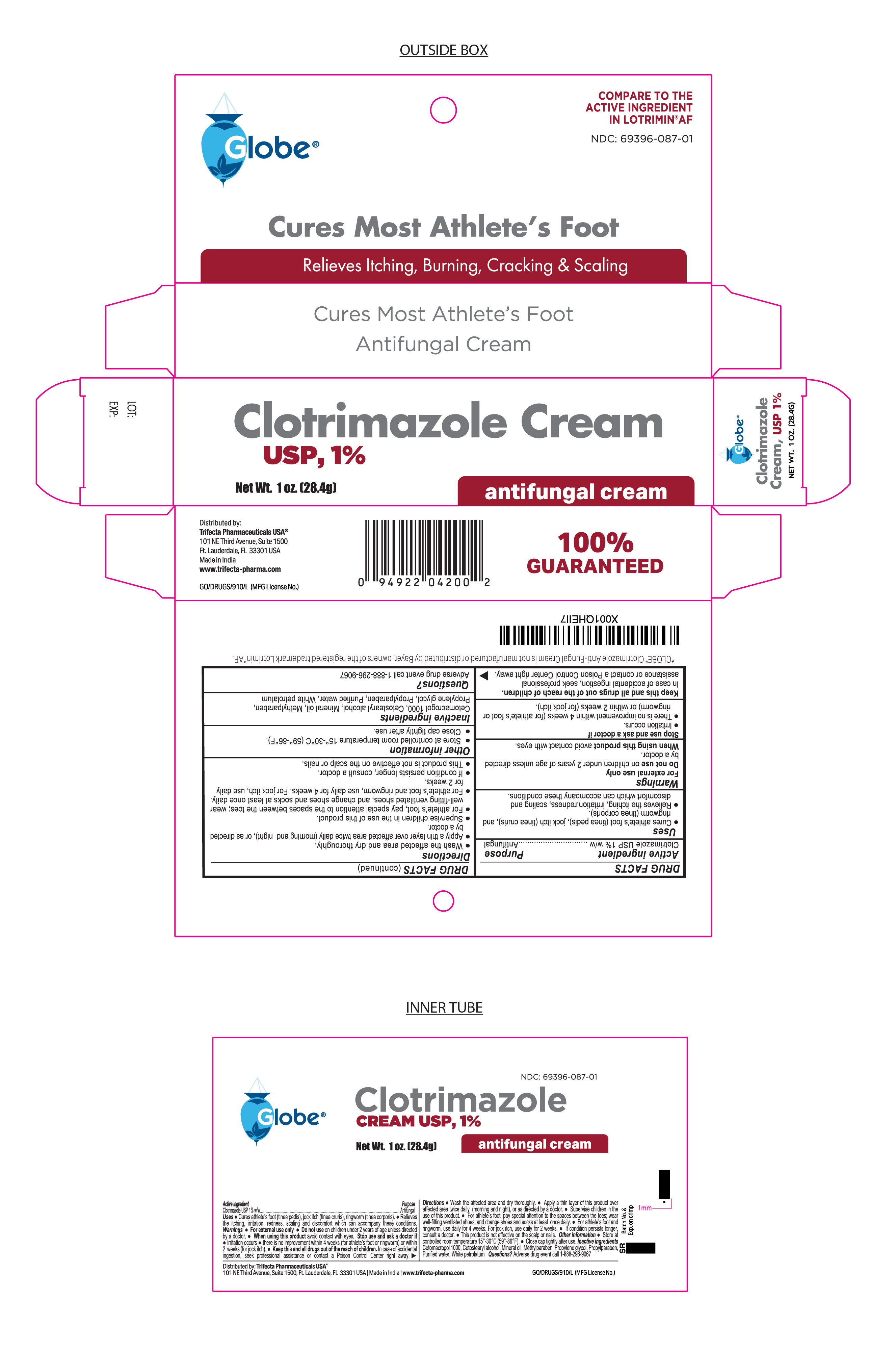 Pill image for Globe Clotrimazole Cream Usp, 1%