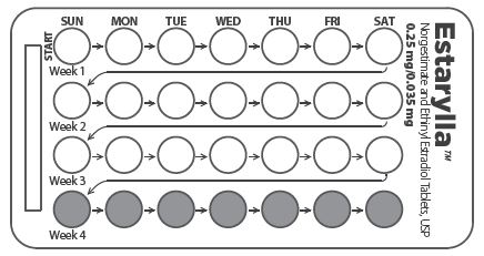 Pill image for These Highlights Do Not Include All The Information Needed To Use Estarylla™ Safely And Effectively. See Full Prescribing Information For Estarylla™.