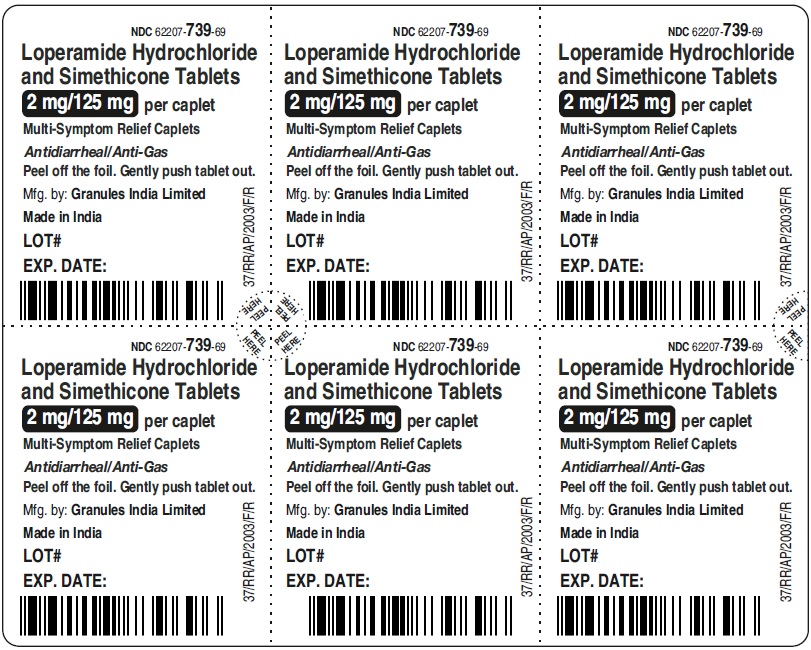 Pill image for Loperamide Hydrochloride And Simethicone Tablets, 2 Mg/125 Mg