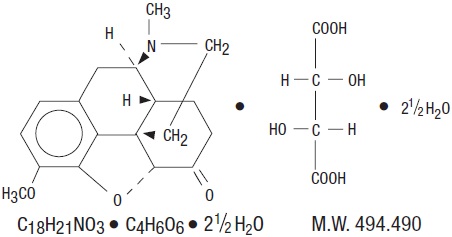 Pill image for Hydrocodone Bitartrate And Acetaminophen Tablets, Usp cii