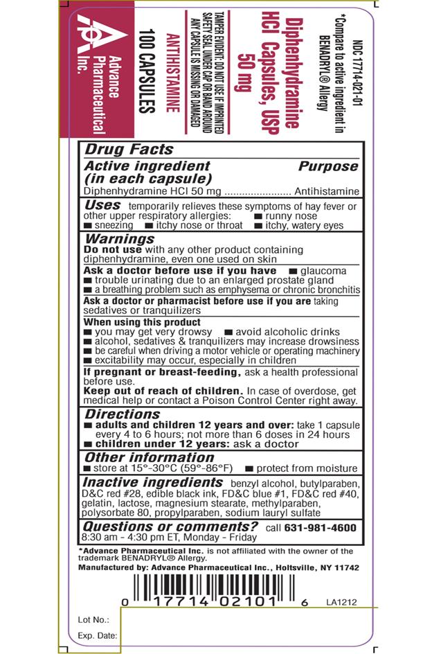 Pill image for Diphenhydramine Hydrochloride Capsules, Usp 50mg