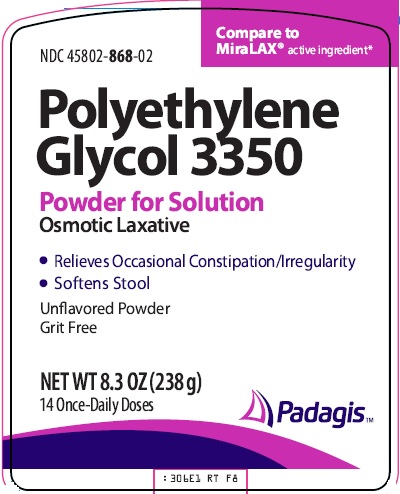 Pill image for Polyethylene Glycol 3350 Drug Facts