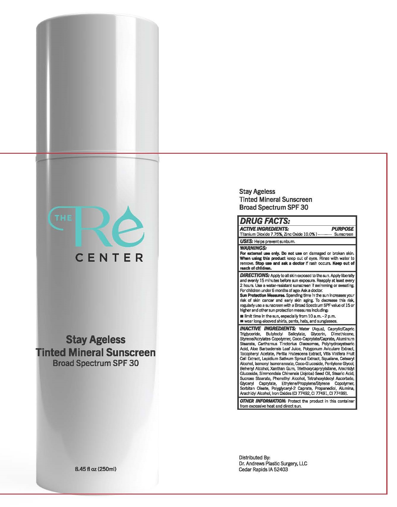 Pill image for Stay Ageless Tinted Mineral Sunscreen Broad Spectrum Spf30