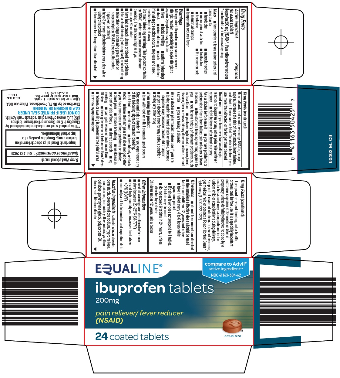 Pill image for Supervalu Inc. Ibuprofen Tablets 200 Mg Drug Facts