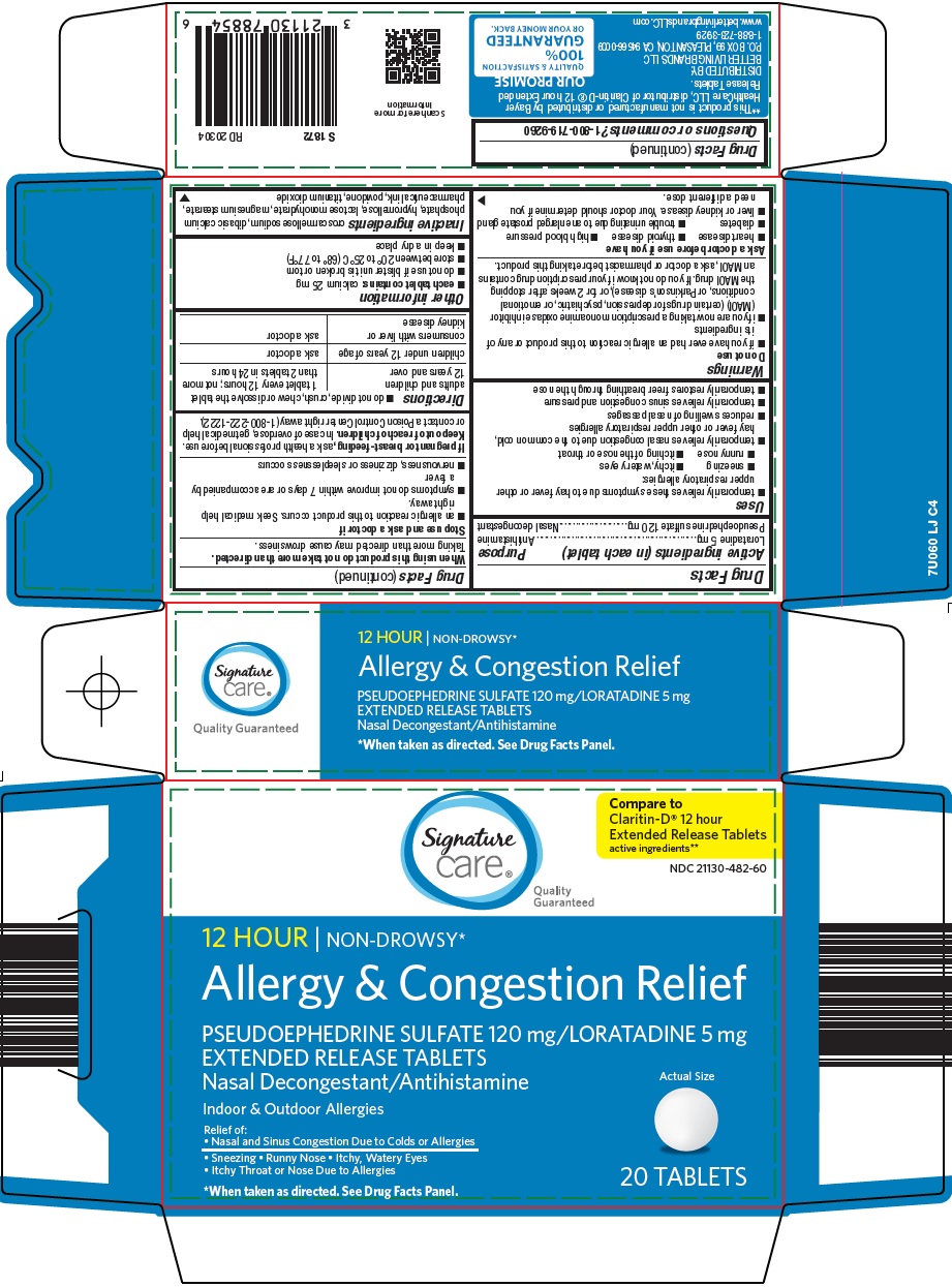 Pill image for Better Living Brands Llc Allergy & Congestion Relief Drug Facts