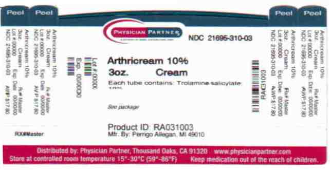 Pill image for Perrigo Arthricream Rub Drug Facts