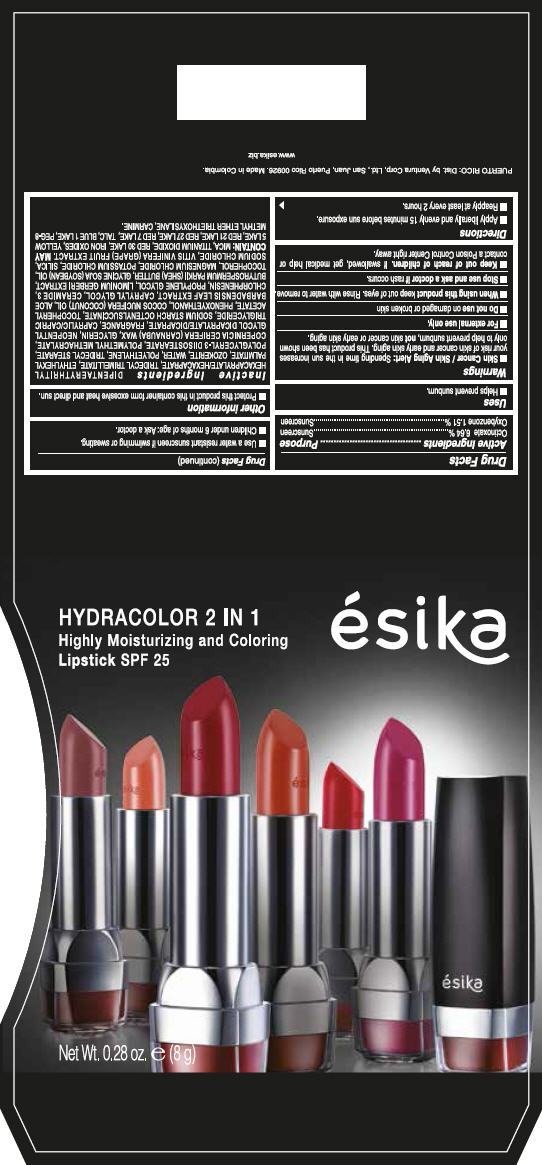 Pill image for Esika Hydracolor 2 In 1 Highly Moisturizing And Coloring Lipstick Spf 25