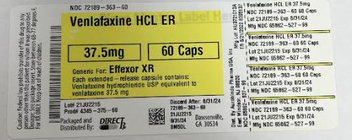 Pill image for Venlafaxine Hcl Er