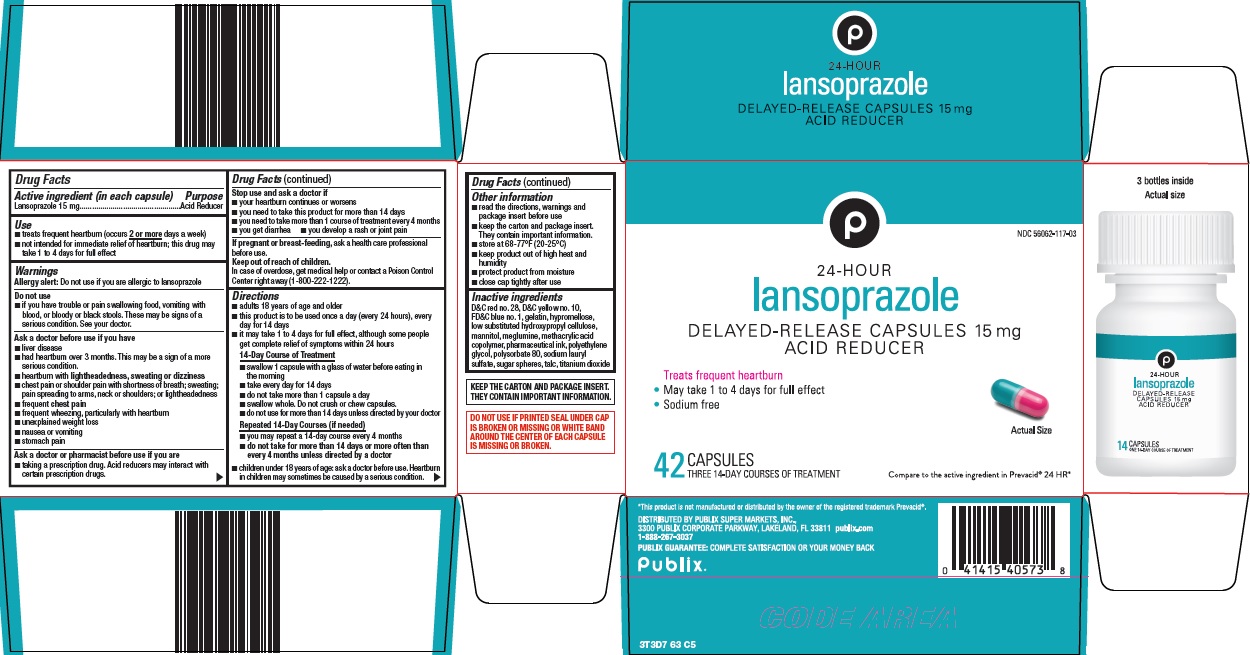 Pill image for Publix Super Markets, Inc. Lansoprazole Delayed-release Capsules 15 Mg Drug Facts