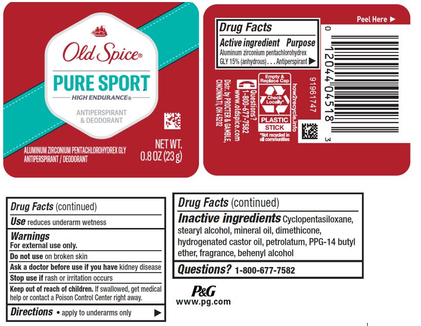 Pill image for Old Spice® Pure Sport High Endurance® Wide Solid