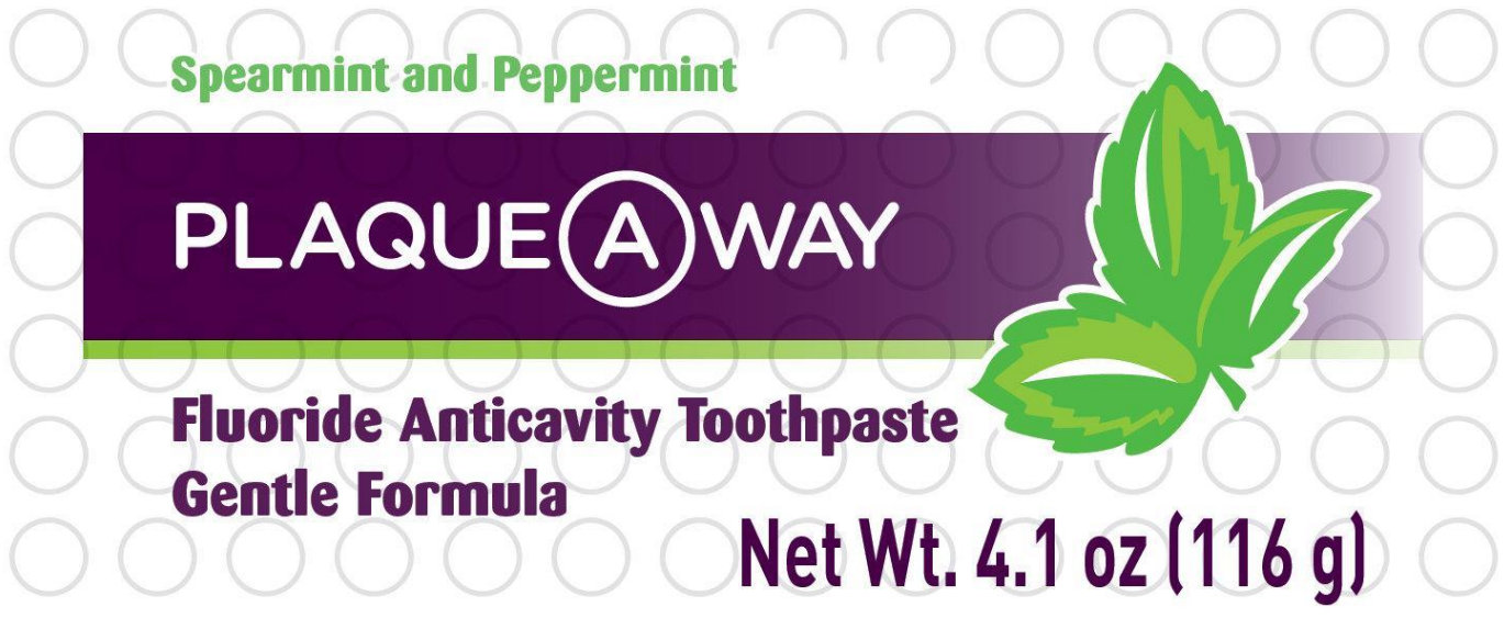 Pill image for Spearmint And Peppermint Plaque A Way Fluoride Anticavity Toothpaste Gentle Formula