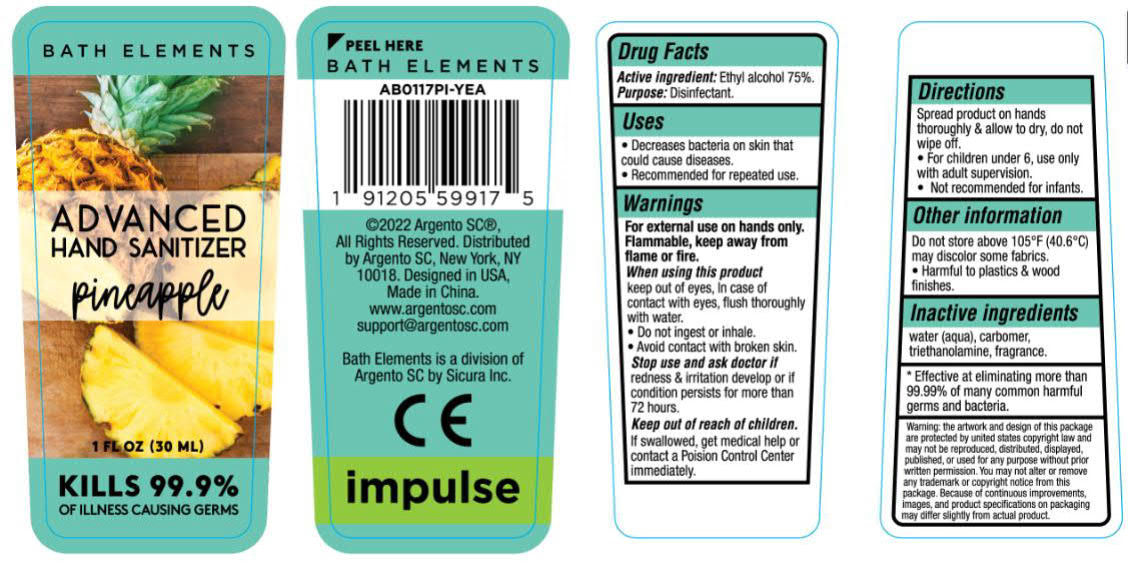 Pill image for 75% Alcohol Sanitizer - Pineapple