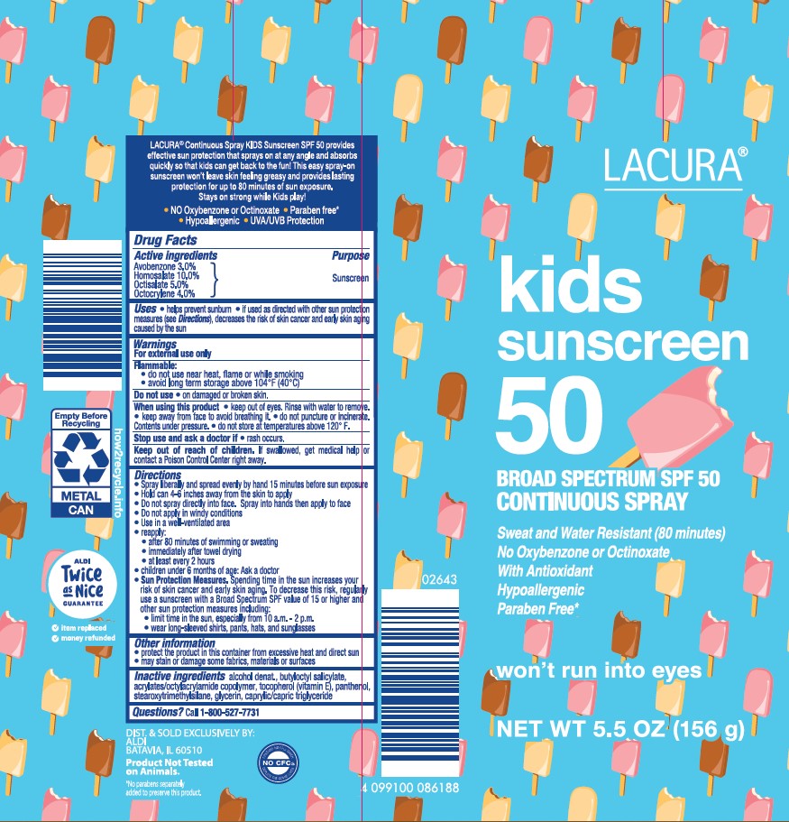 Pill image for Aldi Lacura Kids Spf 50 Continuous Spray Sunscreen