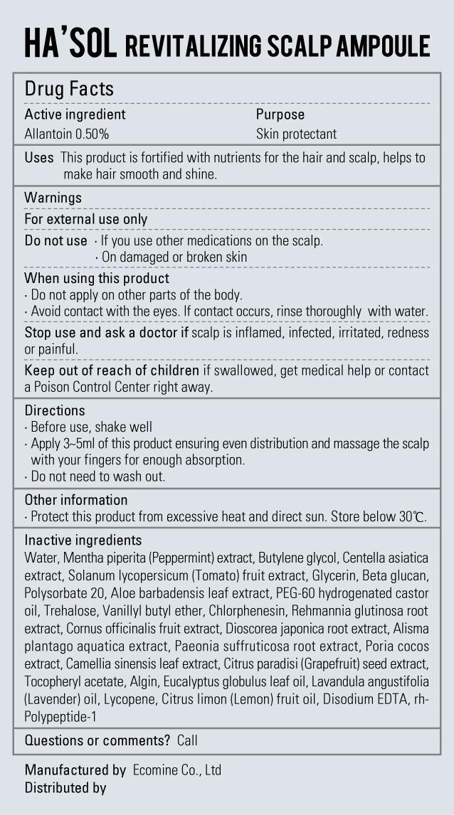 Pill image for Hasol Revitalizing Scalp Ampoule