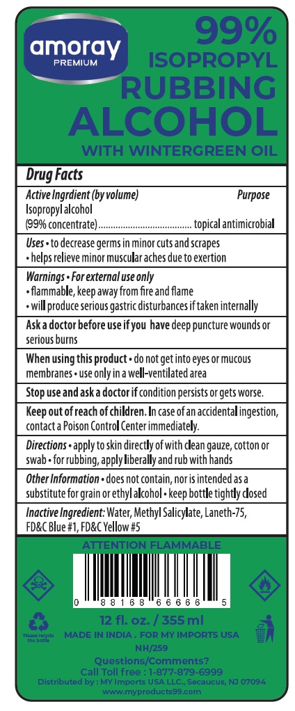 Pill image for Amoray 99% Isopropyl Rubbing Alcohol With Wintergreen