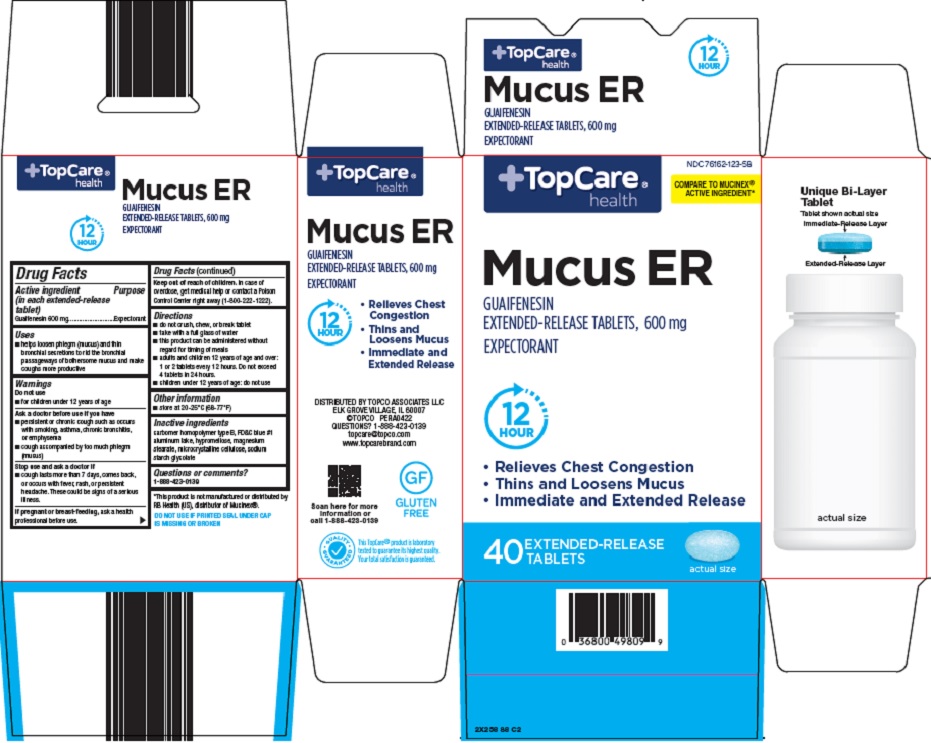 Pill image for Topco Associates Llc. Mucus Er Drug Facts