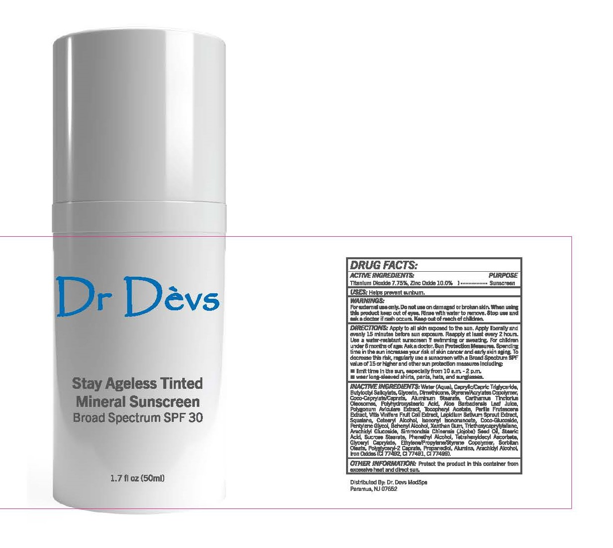 Pill image for Stay Ageless Tinted Mineral Sunscreen Broad Spectrum Spf 30