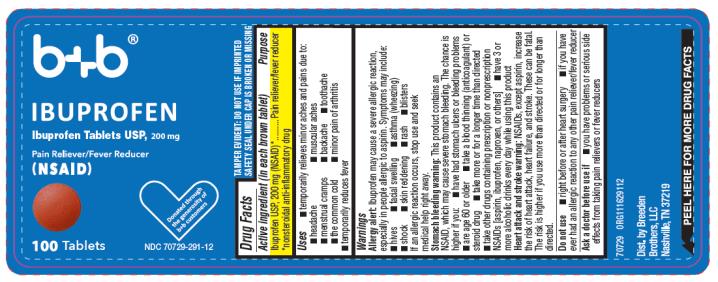 Pill image for Brown Ibuprofen Tablets