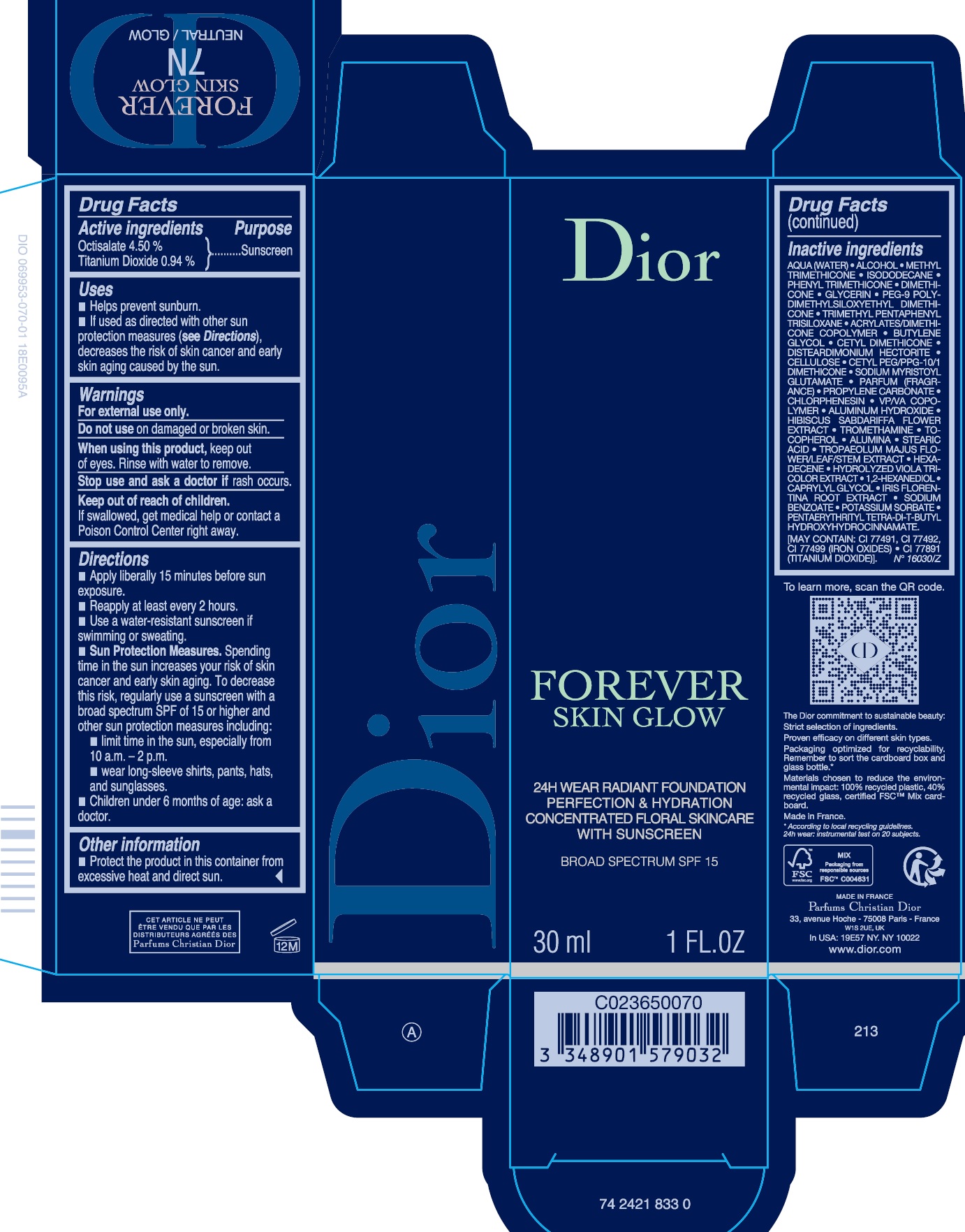 Pill image for Forever Skin Glow 24h Wear Radiant Foundation Perfection & Hydration Concentrated Floral Skincare With Sunscreen Broad Spectrum Spf 15 7n