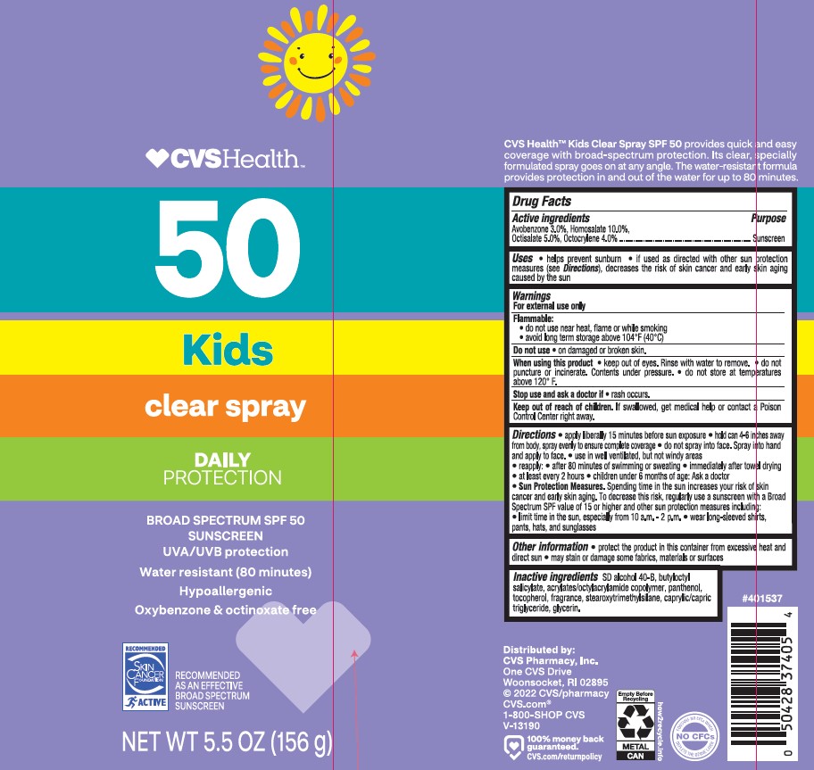 Pill image for Cvs Health Kids Spf 50 Clear Spray