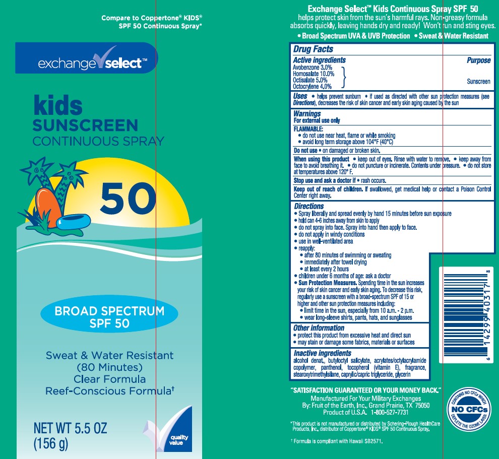 Pill image for Exchange Select Kids Sunscreen Continuous Spray Spf 50