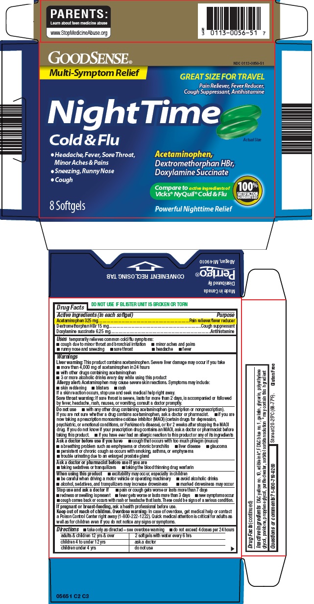 Pill image for Perrigo Night Time Drug Facts