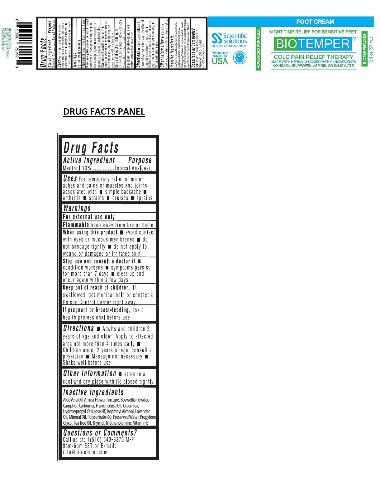 Pill image for Biotemper Foot Cream
