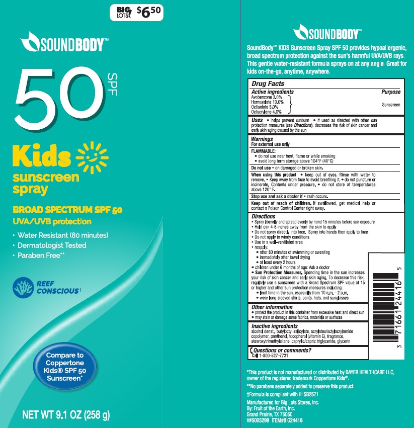 Pill image for Big Lots Soundbody Kids Sunscreen Spray Spf 50