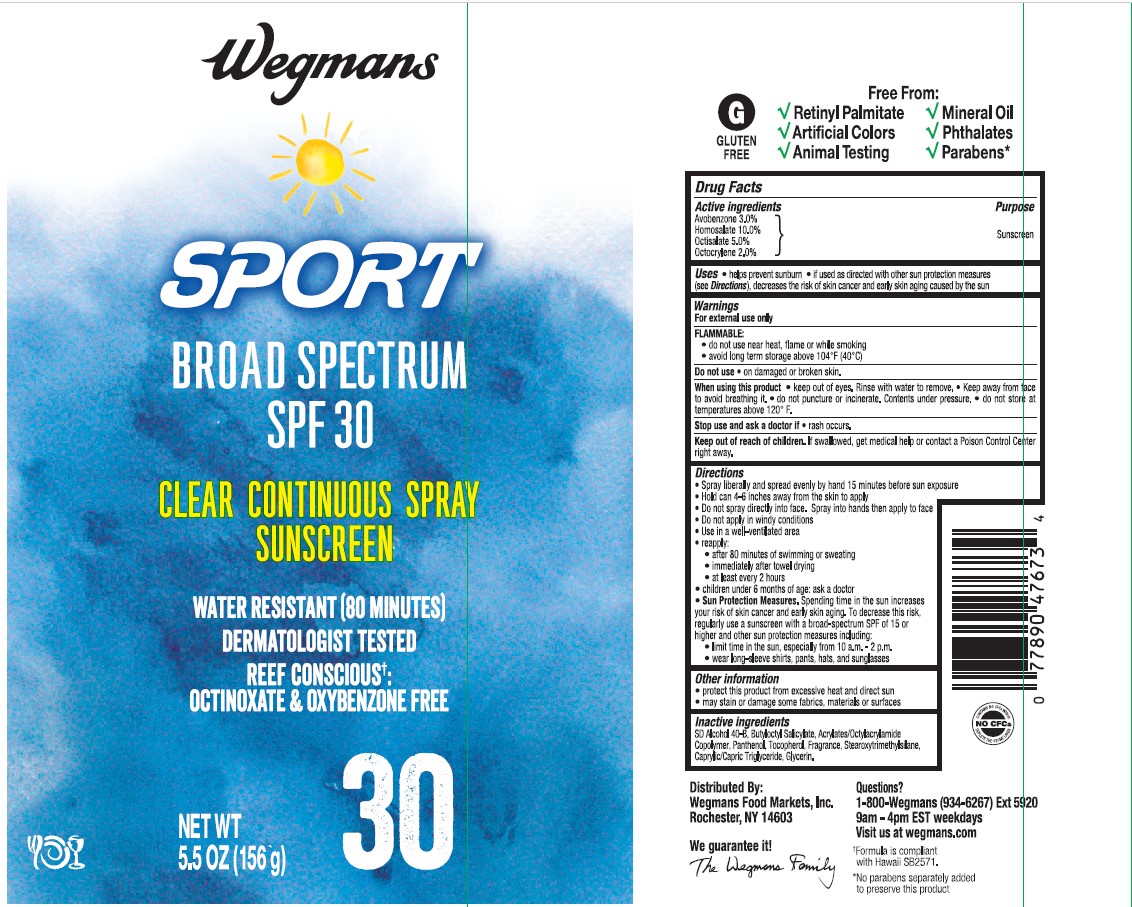 Pill image for Wegmans Sport Clear Continuous Spray Sunscreen Spf 30