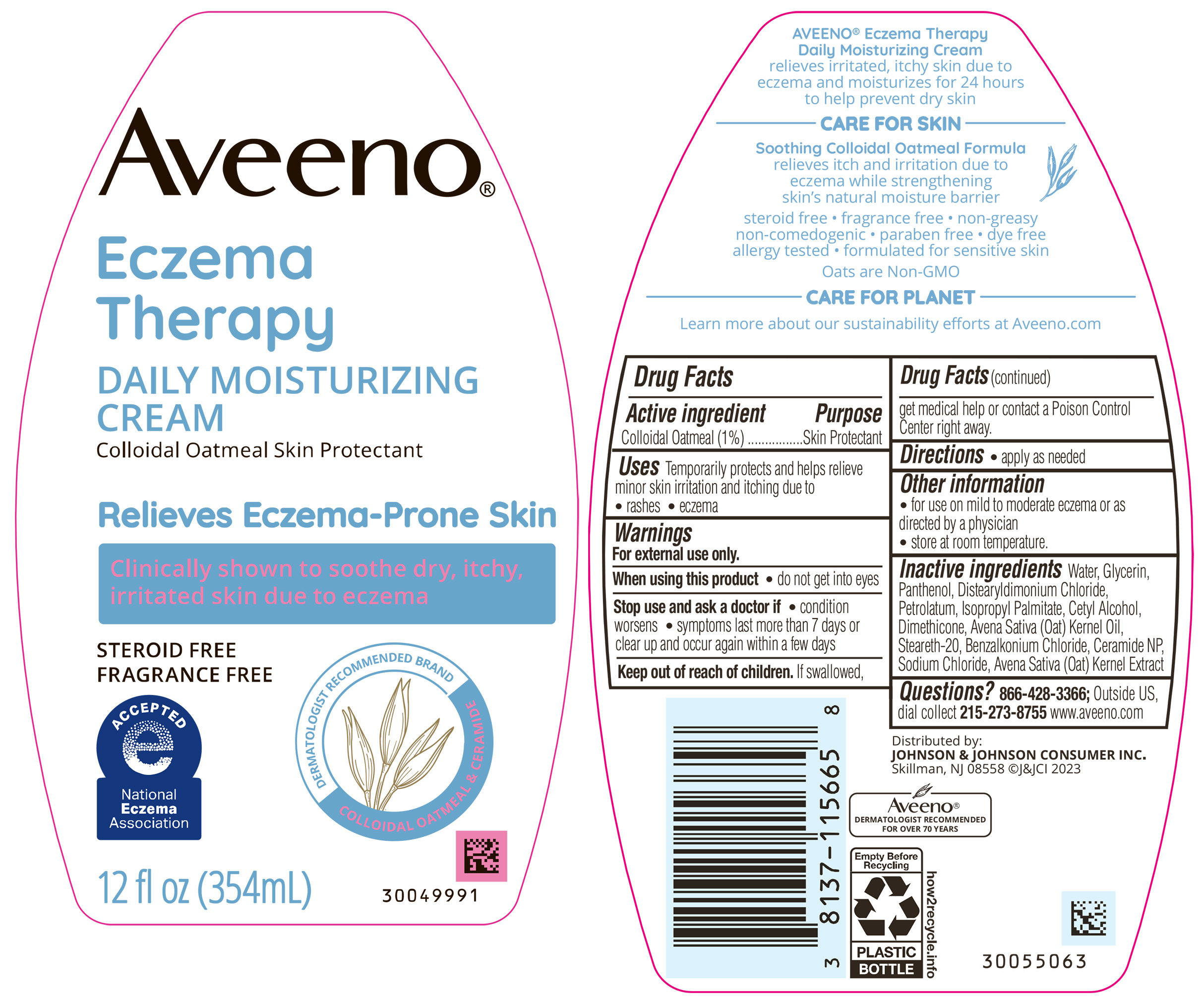 Pill image for Aveeno Eczema Therapy Daily Moisturizing Cream