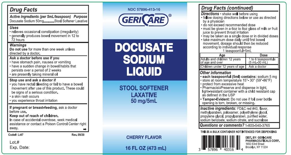 Pill image for Gericare- Ducosate 413