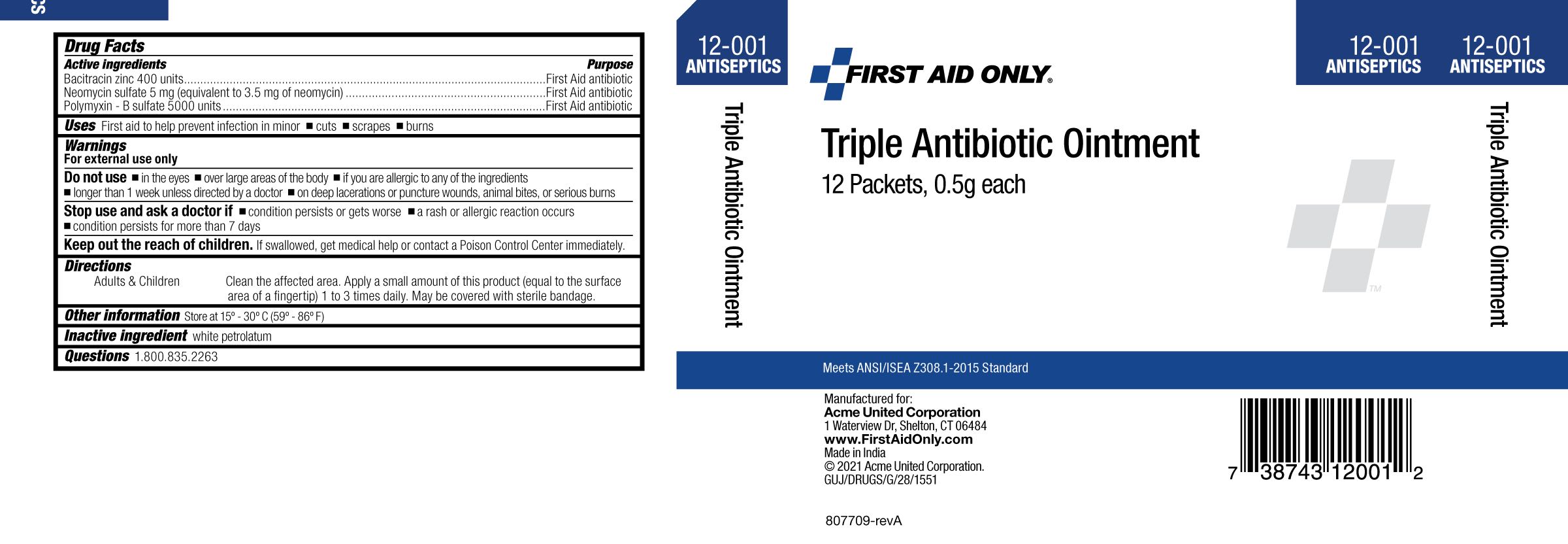 Pill image for First Aid Only Triple Antibiotic Ointment