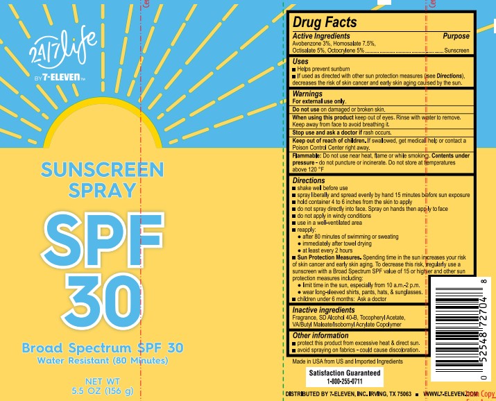 Pill image for 24/7 Life 7-eleven Sunscreen Spray Spf 30