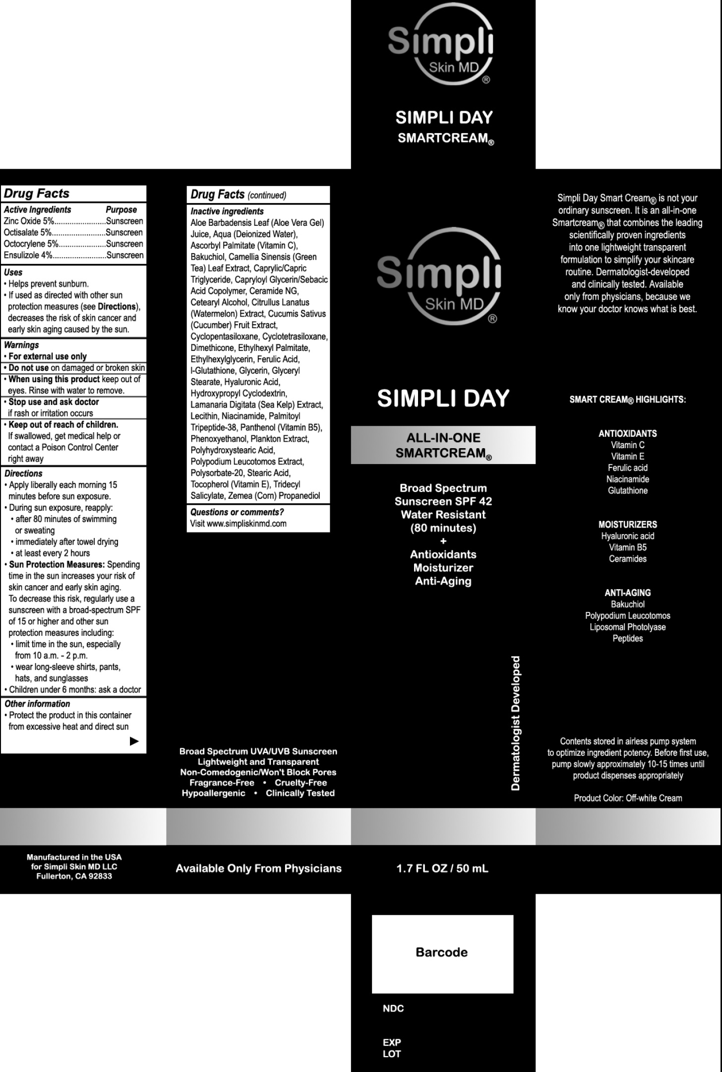Pill image for Simpli Day: All-in-one Smartcream Spf-42