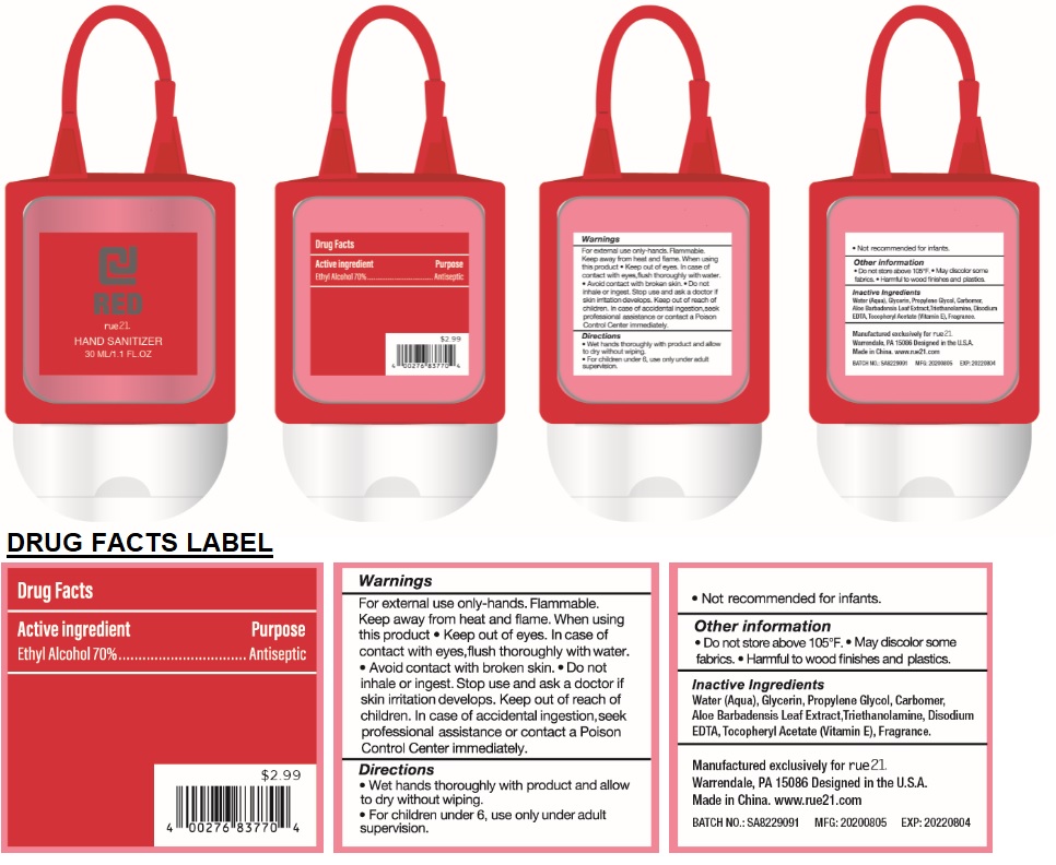 Pill image for Red Rue21 Hand Sanitizer