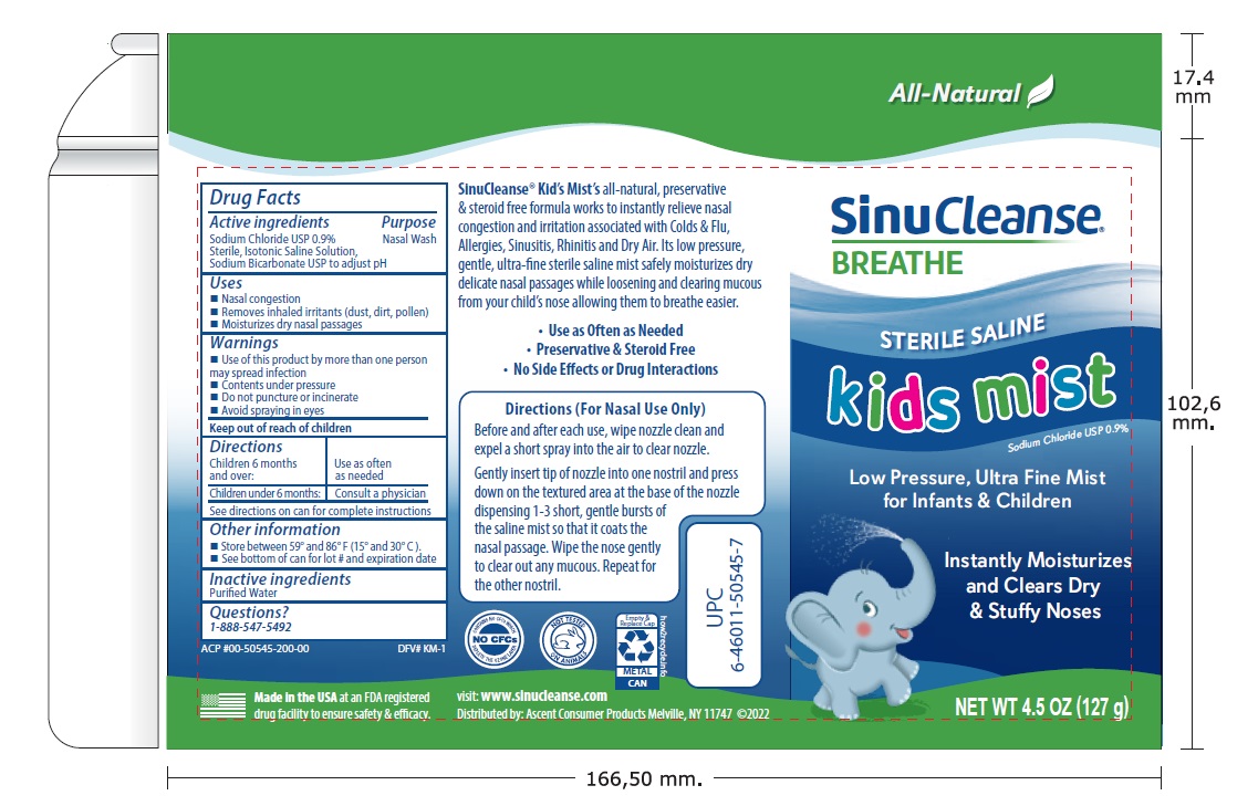 Pill image for Sinucleanse Breathe, Sterile Saline Kids Mist