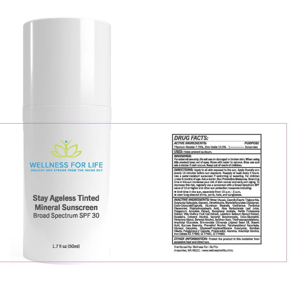 Pill image for Stay Ageless Tinted Mineral Sunscreen Broad Spectrum Spf 30