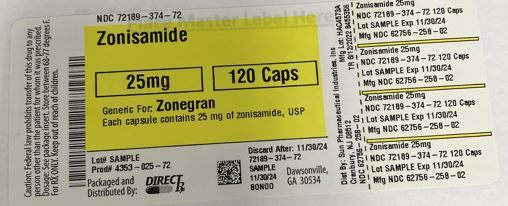 Pill image for Zonisamide