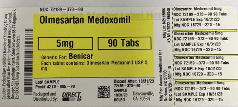 Pill image for Olmesartan Medoxomil