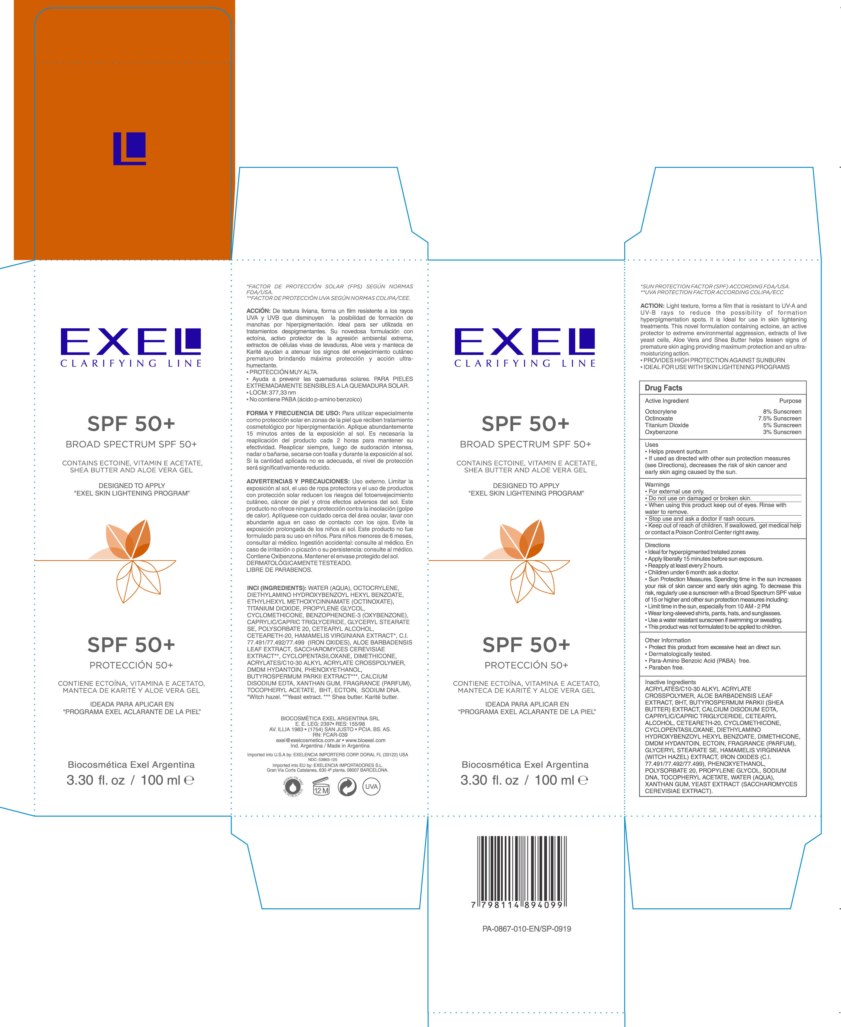 Pill image for Exel Clarifying Line Spf 50