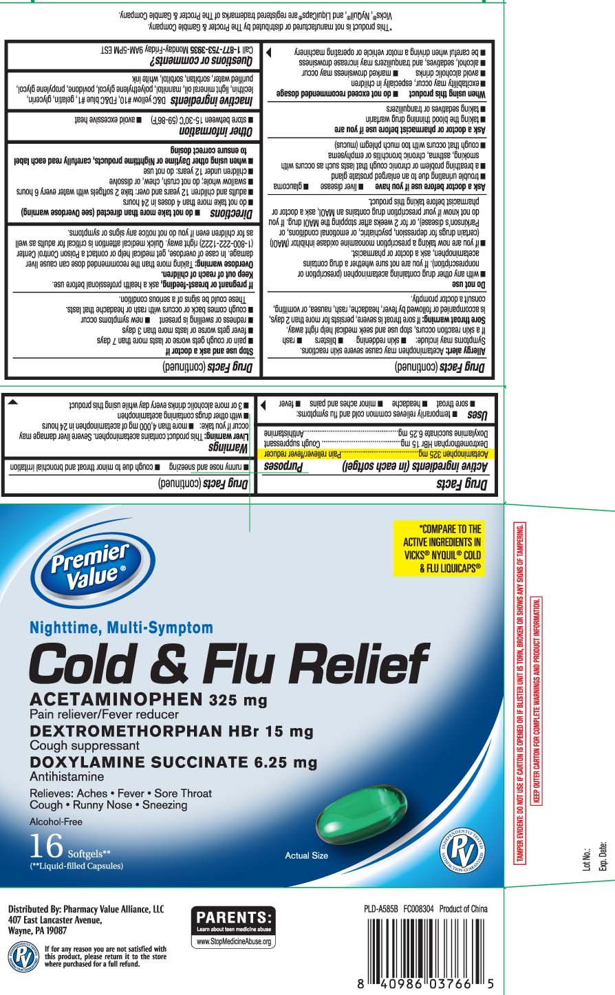 Pill image for Safeway Nighttime Cold & Flu
