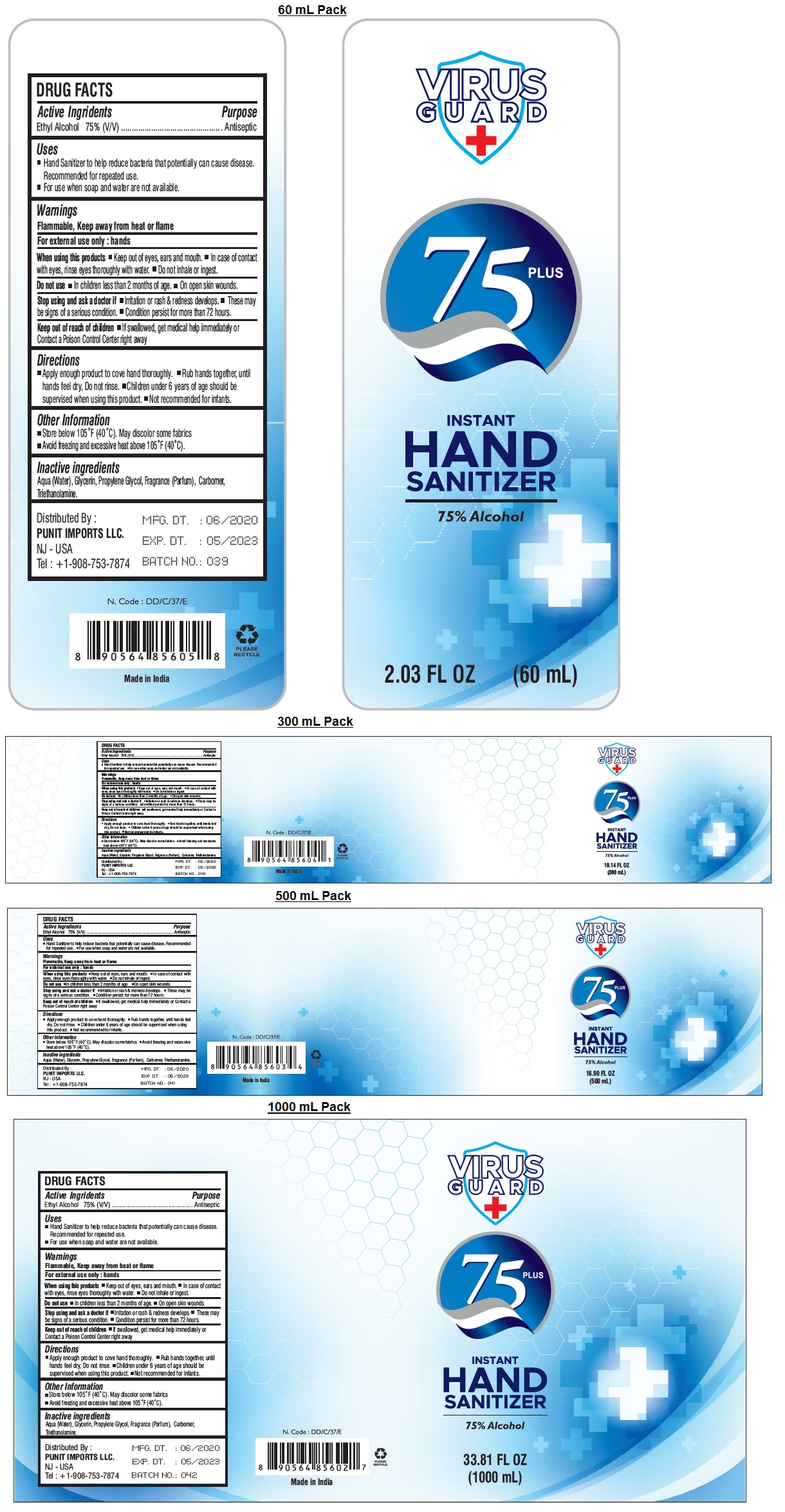 Pill image for Virus Guard 75 Plus Instant Hand Sanitizer