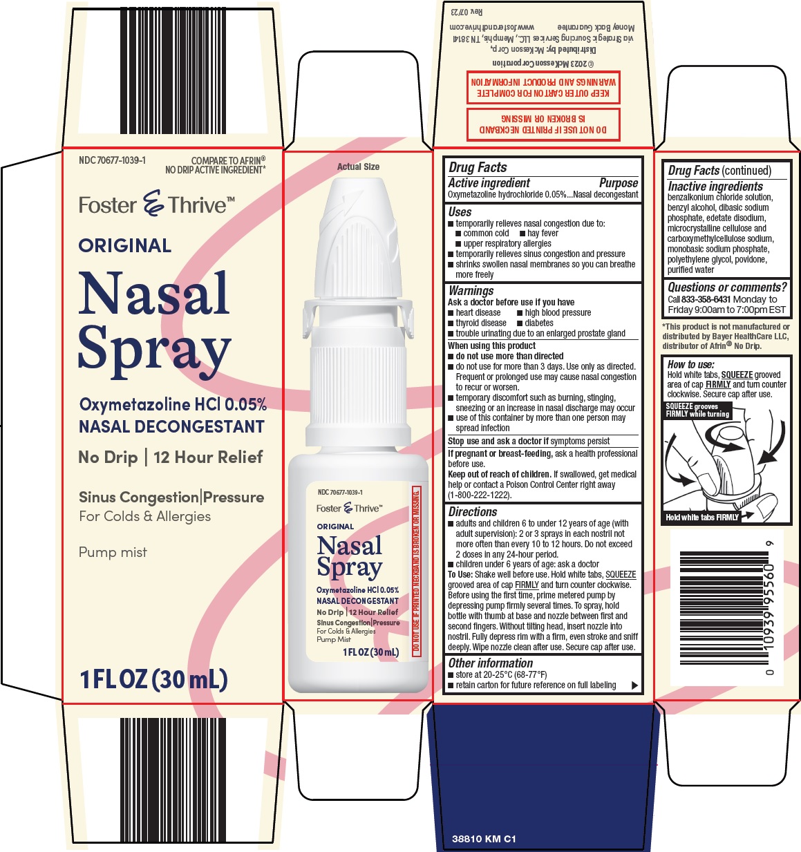 Pill image for Mckesson Nasal Spray Drug Facts