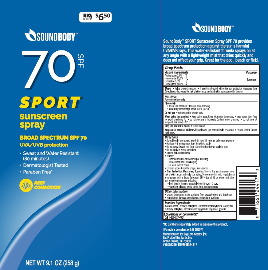 Pill image for Big Lots Soundbody Spf 70 Sport Sunscreen Spray