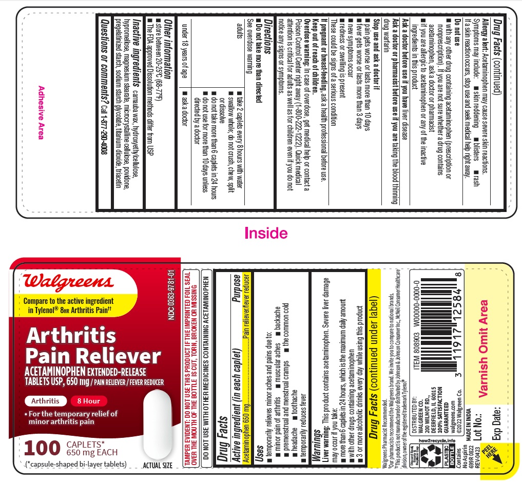 Pill image for Acetaminophen Extended Release Tablets 650 Mg - Arthritis Pain Walgreens