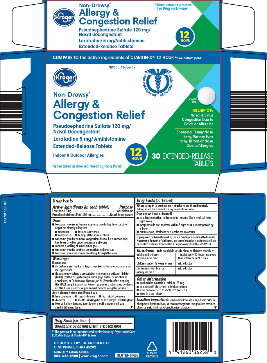 Pill image for Kroger Co. Allergy & Congestion Relief Drug Facts