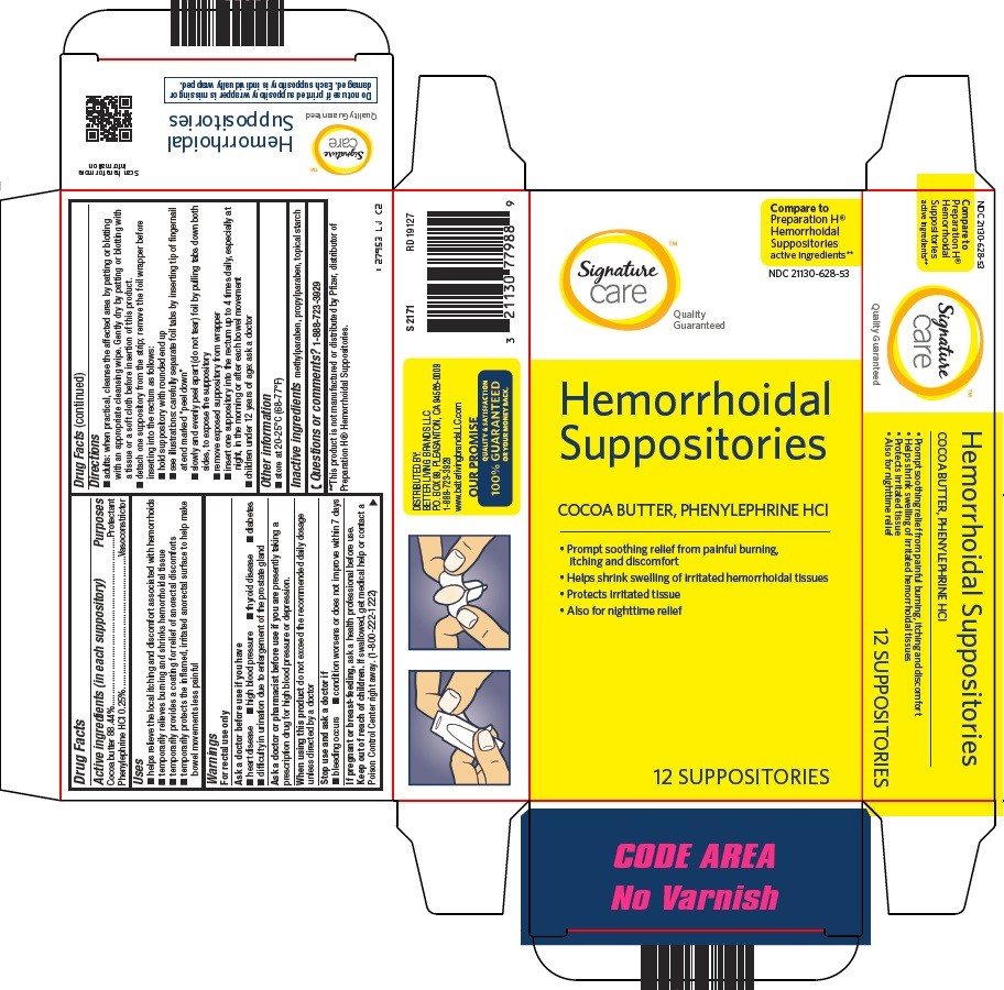 Pill image for Better Living Brands Llc Hemorrhoidal Suppositories Drug Facts