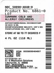 Pill image for mckesson cold & allergy drug facts