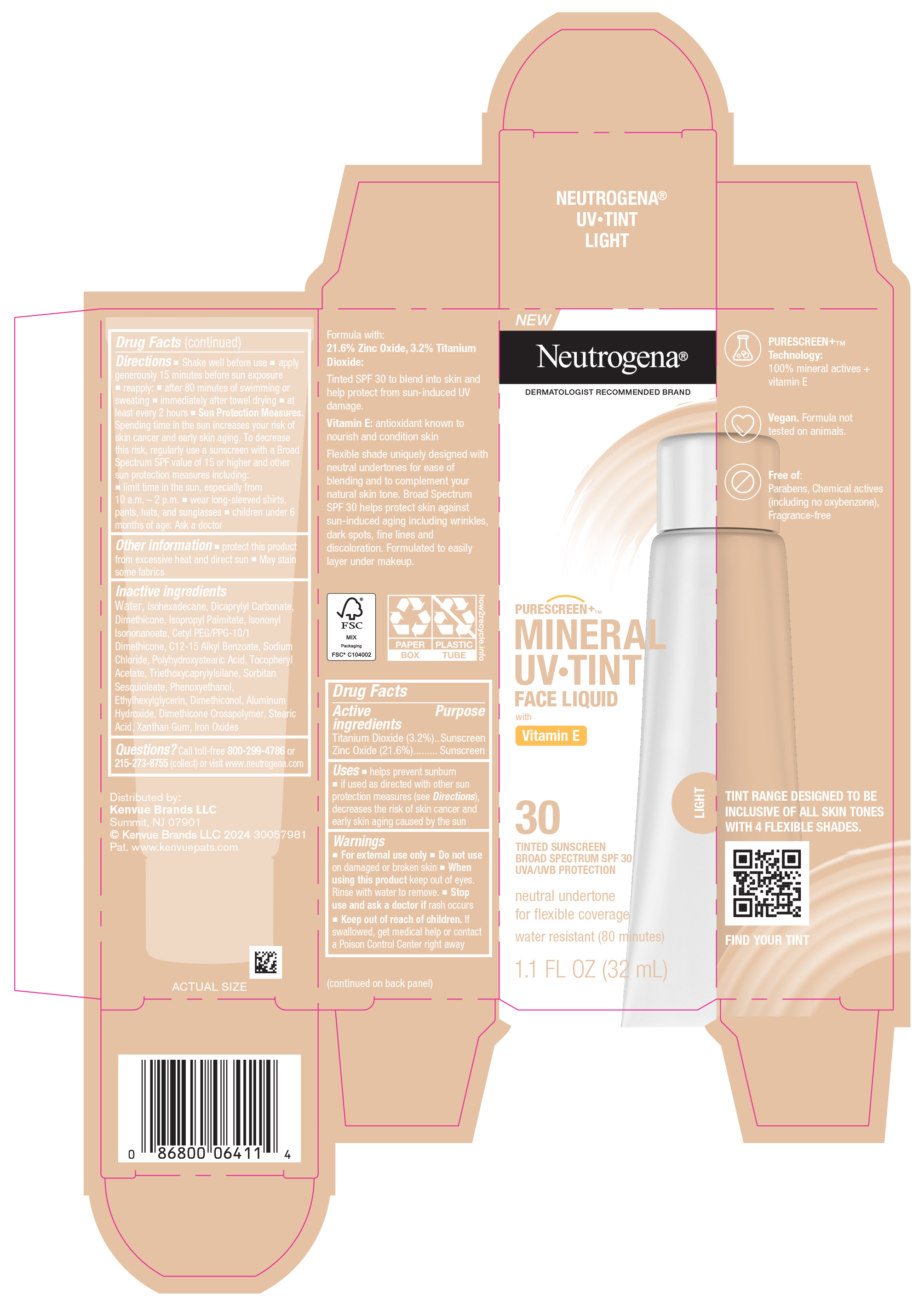 Pill image for Neutrogena Mineral Uv Tint Face Liquid Spf 30