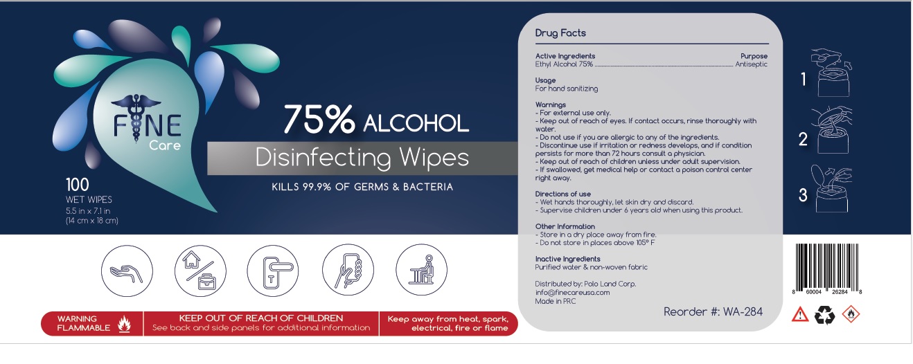 Pill image for Finecare 75% Alcohol Disinfecting Wipes